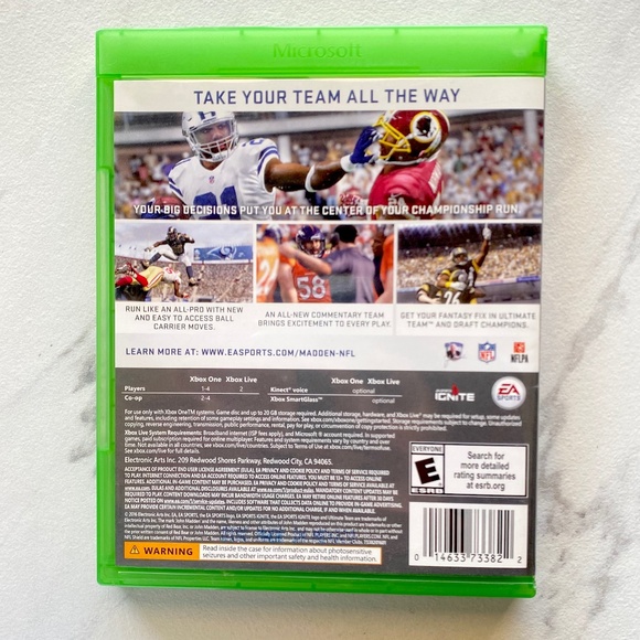 Xbox One Madden NFL 17 EA Sports - Picture 2 of 4
